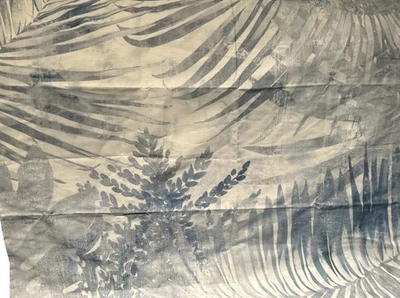 Funda nórdica Pottery Barn de 3 piezas funda de almohada motivo de hoja abstracta granja Foto 1 de 4