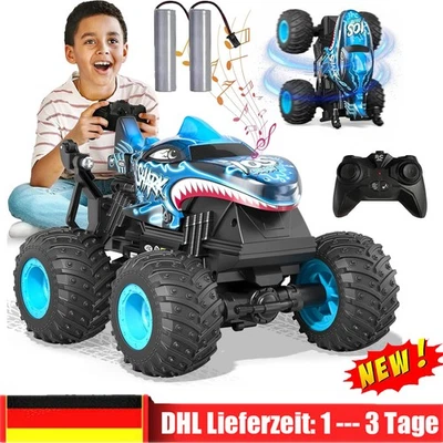 MARKENLOS Ferngesteuertes Auto Hai RC Monstertruck Offroad Fahrzeug Kinder Geschenk