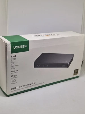 UGREEN CM615 Docking Station Dual Monitor, 9-Port, Dual 4K@60Hz - Image 1 of 4