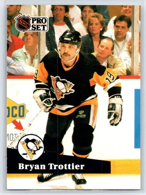 1991-92 Pro Set Bryan Trottier Pittsburgh Penguins #192 - Image 1 of 2
