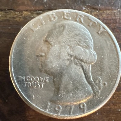1979- D Washington Quarter/ Error Coin/ Mint Mark Filled Solid D Striking - Image 1 of 2
