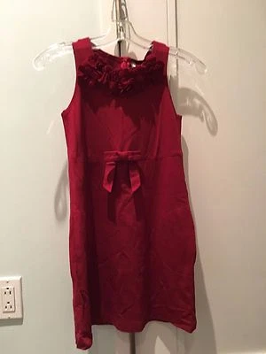 MONNALISA-GIRLS MAROON FLOWERS DRESS-AGE:10 YRS-BRAND NEW WITH TAGS! - Image 1 of 4