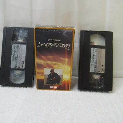 Dances With Wolves VHS Tapes Movie Special Expanded Edition Part 1 Part 2 1994 - Image 1 of 4