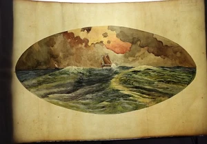 Alfred Adolphe LENGLET (1842-?) Trois-Mâts CABANEL CABANEL voilier marine mer - Picture 1 of 9