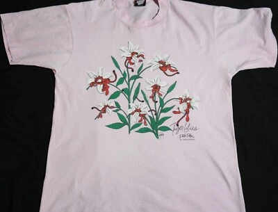 Tiger Lilies Petal Pets 1991 Vintage T-Shirt — Single Stitch, Large Graphic Tee - Image 1 of 4