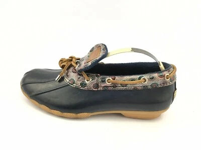 Botas de lluvia de goma de corte bajo Sperry para mujer impermeables azules talla 7 M azules Foto 1 de 4