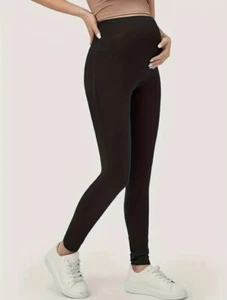 Ladies Maternity Over Bump Stretchy Good Quality Ankle Length Leggings L 14/16 - Picture 1 of 7