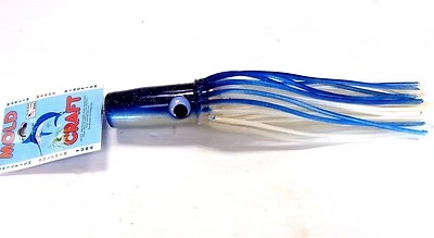 Señuelo de arrastre de cabeza suave Mold Craft amplia gama para personas mayores de 12,5" - azul/blanco Foto 1 de 4