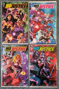 JUSTICE LEAGUE: NO JUSTICE #1-4 COMPLETE DC 2018 Snyder Williamson Unread - NM - Picture 1 of 1