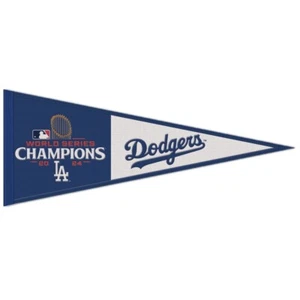 LOS ANGELES DODGERS 2024 WORLD SERIES CHAMPIONS WOOL PENNANT 13"x32" WINCRAFT ๐ - Picture 1 of 1