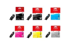 Genuine Canon PGI-525 & CLI-526, Ink Cartridge, Pixma MX715, MX885, MX895, LOT - Picture 1 of 21