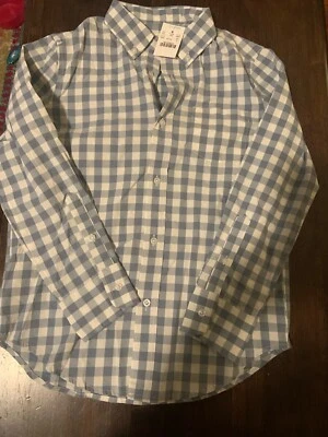 Camisa a Cuadros de Algodón Cuello Oxford Crewcuts Talla M Nueva Con Etiquetas Foto 1 de 2