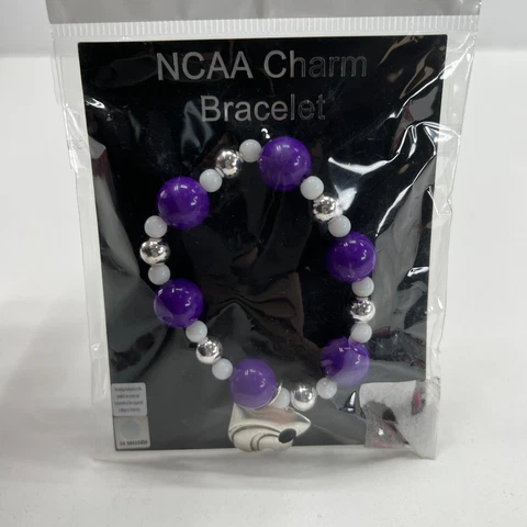 Kansas State University Wildcats Unisex Black Bead Chain Bracelet NEW Cover