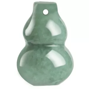 Collar de joyería de jadeíta verde esmeralda natural colgante de calabaza de jade birmana - Imagen 1 de 5
