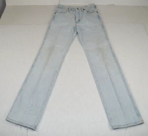 Vintage Wrangler Jeans W28 L32 Pale Blue 90s High Waist Straight Leg High Waist - Picture 1 of 13