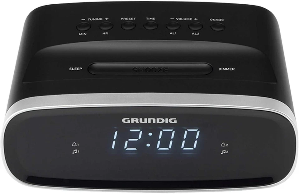 Sonoclock 1100 Radiowecker mit UKW-Tuner und LED-Display - Schwarz - Bild 1 von 1
