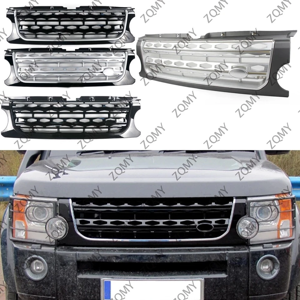 Car Front Bumper Grill Mesh Grille For Land Rover L319 Discovery 3 LR3 2005-2009 - Image 1 of 4