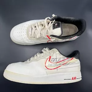 Nike Air Force 1 Low Script Swoosh Sneakers Men's Size 11.5 - Picture 1 of 13
