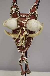 Collar con caparazón pectoral de Papúa Nueva Guinea - Imagen 1 de 6