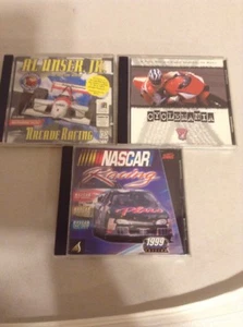 CD-Rom Games Set of 3: Al Unser, Jr(new), Cyclemania, Nascar Racing (C-107) - Picture 1 of 8