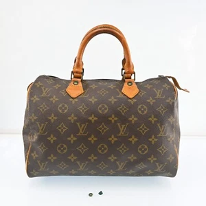 Auth LOUIS VUITTON Monogram Speedy 30 Hand Bag M41526 JUNK F1498CO704 - Picture 1 of 24