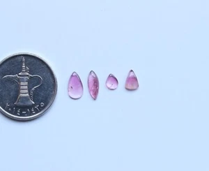 Ct.2.10 Tourmaline Cabochon Gemstone Pink Tourmaline Polished Cab Lot 5.5To10MM - Picture 1 of 5