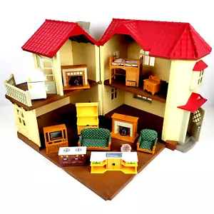 CALICO CRITTERS Country Home Red Roof Mansion Epoch Sylvanian Cozy House Lot - Picture 1 of 22