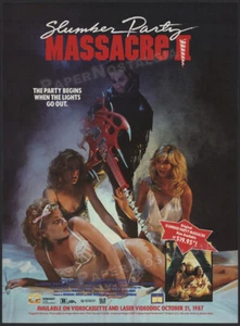 SLUMBER PARTY MASSACRE II - Original 1987 Print AD / ADVERT_ Juliette Cummins - Picture 1 of 1