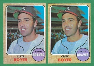 1968 Topps ( 2 ) #550 Clete Boyer - Atlanta Braves - Picture 1 of 2