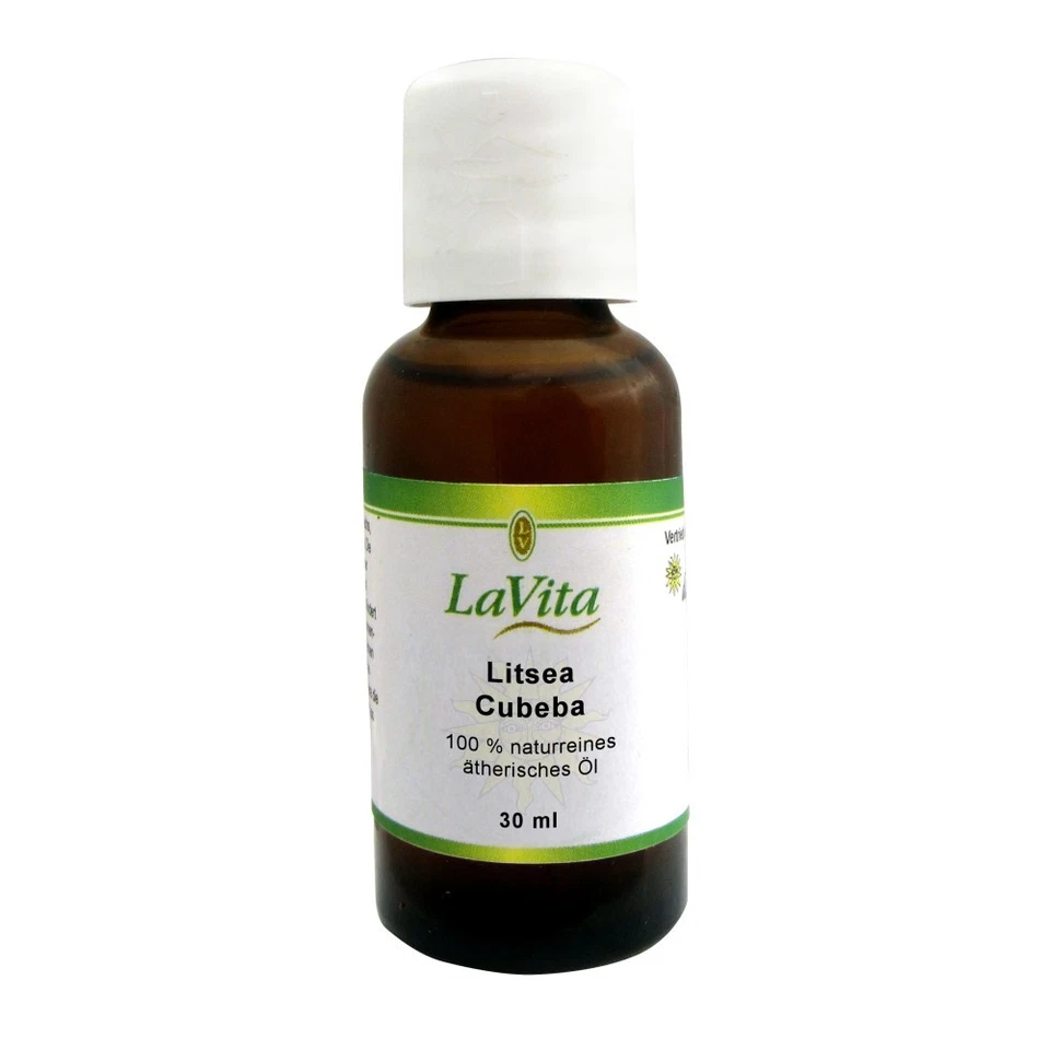 Lavita Litsea Cubeba Öl 100% naturreines ätherisches Litseaöl Cubebaöl - 30 ml