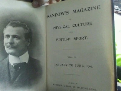 EUGEN SANDOW MAGAZINE OF PHYSICAL CULTURE AND BRITISH SPORT 1903 HARDCOVER BOOK - Image 1 of 4