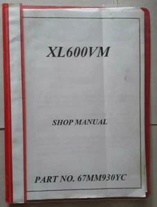 Honda XL 600 VM Shop Manual Addendum 1990 - Picture 1 of 5