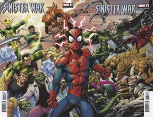 SINISTER WAR ISSUES 1 AND 2 - BAGLEY CONNECTING VARIANT COVERS SET - MARVEL - Picture 1 of 3