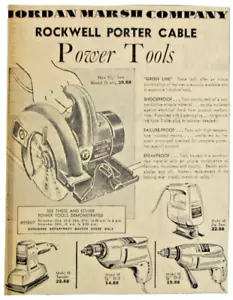 Vintage 1965 Rockwell Porter Cable Circular Saw Tool Newspaper Print Ad - Picture 1 of 1