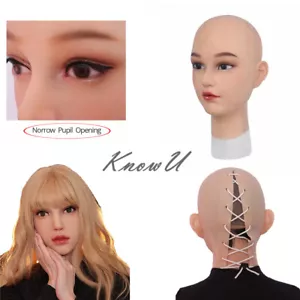 Tocado de silicona para mujer maquillaje con ojos cosplay transgénero tamaño ajustable - Imagen 1 de 16