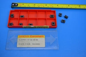 Insertos Sandvik Coromant x 10 LCMX 030308-53 03 08 015 P-K15 7N410892 - Imagen 1 de 3