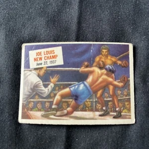 1954 Topps Scoops #40 Joe Louis (HOF) VG Boxing Card - Picture 1 of 2