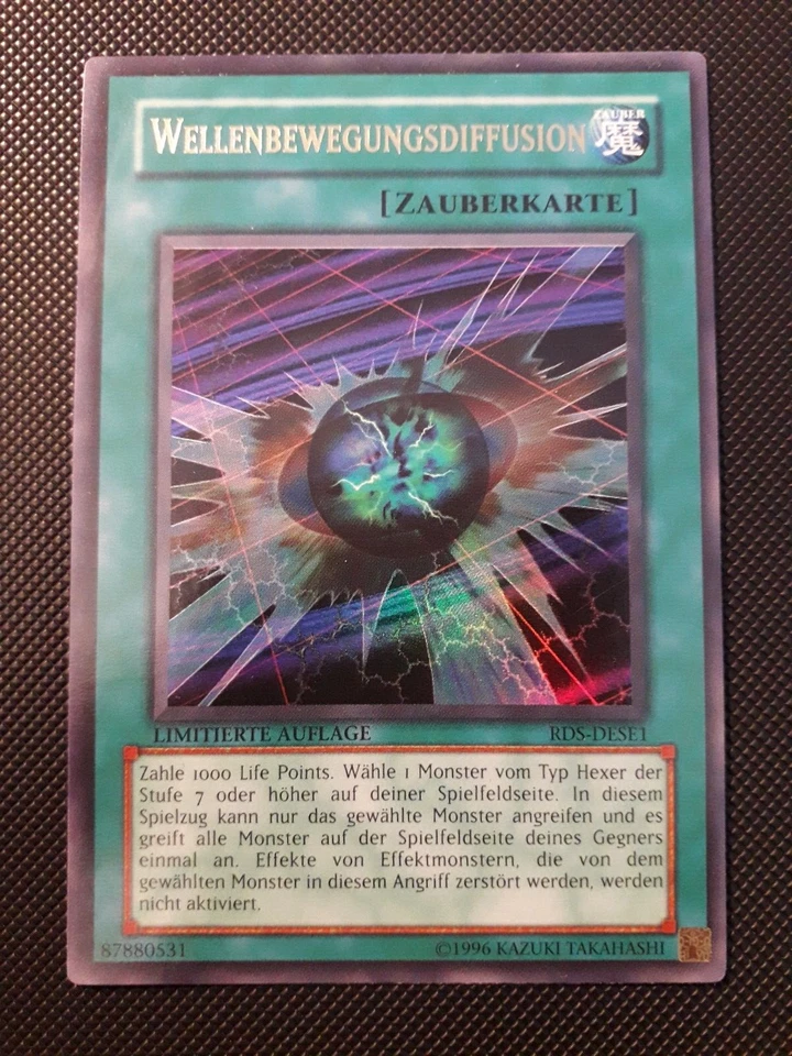 Yu-Gi-Oh! Wellenbewegungsdiffusion, RDS-DESE1, UR, Limitiert, NM/Back EX - Bild 1 von 4