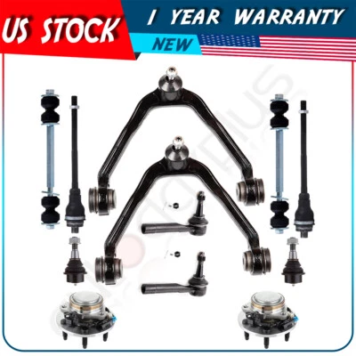 12pcs Front Upper Control Arms Wheel Hub Bearings For 2003-2005 GMC Savana 2500 - Image 1 of 4