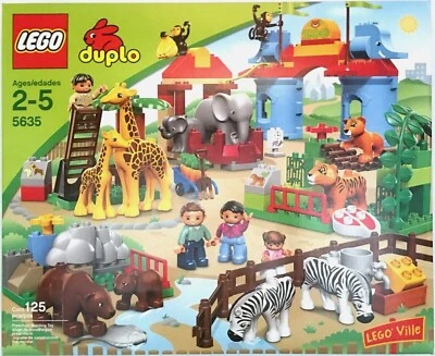 Lego 5635 Duplo LEGO Ville Big City Zoo 125 Teile/PZS brandneu unbenutzt Japan - Bild 1 von 2
