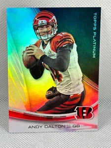 Tarjeta de fútbol americano 2013 Topps Platinum 40 Andy Dalton Rainbow Foil Cincinnati Bengals - Imagen 1 de 3