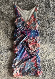 Weston Wear l Multicolor Sleeveless Ruched Mini Dress Sm Rainbow Anthropologie - Picture 1 of 3