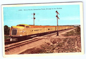 Union Pacific Streamliner Train Chicago To The Rockies Postcard D3l98 - Picture 1 of 2