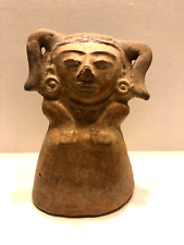 PRE COLUMBIAN MAYAN AUTHENTIC 1,000+ YEAR OLD LARGE 7.5" x 5.5" EFFIGY FIGURE
