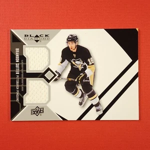 5-06-14 PWE-THICK 2014-15 black diamond jersey card #pit-bs brandon sutter (234) - Picture 1 of 2