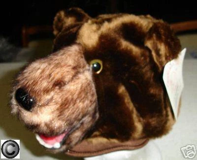 BROWN BEAR HAT Fast US SHIP halloween costume ADULT SIZE plush mens womens bears - Image 1 of 4