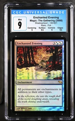 ENCHANTED EVENING Shadowmoor Foil Rare CGC 9 Q++ MTG [Nostalgium] - Image 1 of 2
