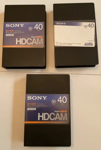 Posten 3 Sony HDCAM Kassetten BCT-40HD Metall 50 24PsF 40-60i - Bild 1 von 2