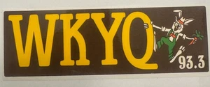 NEU VINTAGE WKYQ 93.3 Autoaufkleber Paducah, KY COUNTRY MUSIK RADIOSENDER - Bild 1 von 1