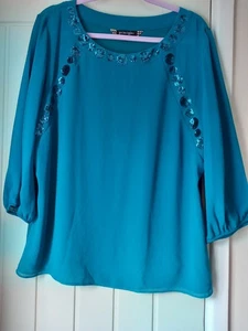 Principles by Ben de Lisi size 20-sequins-party/Christmas top/blouse/tunic - Picture 1 of 7